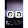 Sprange PN99 Usb PC Hoparlör Subwoofer 2W*2 Ses Sistemi 2.0