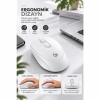 SPRANGE SR-M4 Kablosuz & Bluetooth 5.4 Şarjlı Mouse Beyaz