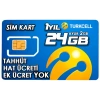 TURKCELL 24GB internet Hattı Sim Kart – Taahhütsüz – 4G – Wifi Kameralar DVR/NVR İçin 1 YILLIK