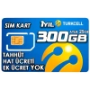 TURKCELL 300GB internet Hattı Sim Kart – Taahhütsüz – 4G – Wifi Kameralar DVR/NVR İçin 1 YILLIK