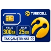 TURKCELL 300GB internet Hattı Sim Kart – Taahhütsüz – 4G – Wifi Kameralar DVR/NVR İçin 1 YILLIK