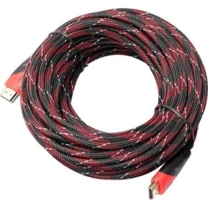 15 Metre Örgülü 1080P HDMI Kablo TV Bilgisayar Uydu Projeksiyon Full HD Görüntü Ses Aktarma Kablosu