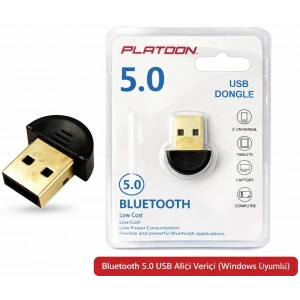 Platoon PL-9337 Bluetooth 5.0 USB Alıcı Verici (Windows Uyumlu)