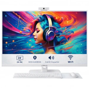 J-TECH Ultra i7 3770 16GB RAM 256GB SSD 24 Pivot - Webcam - WiFi All in One Bilgisayar