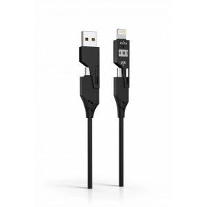 Platoon PL-8633 4 in 1 Hızlı Şarj Kablosu 65W PD USB-A Lightning Type-C USB Çoklu Şarj Data Kablosu