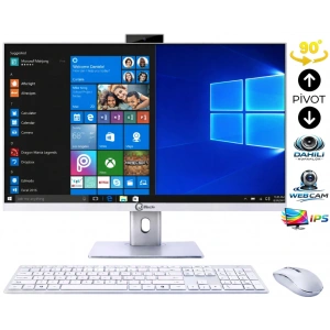 J-TECH Tiny i3 2100 16GB RAM 256GB SSD 24 Pivot - Webcam - WiFi All in One Bilgisayar