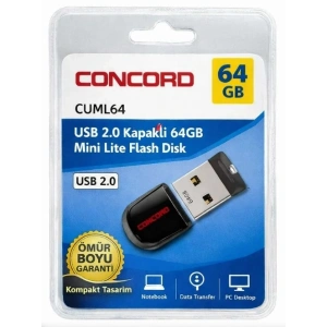 Concord CUML64 64GB USB 2.0 Kapaklı Mini Lite Flash Bellek