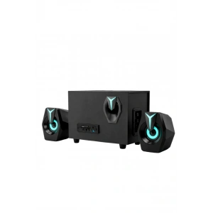 Bluetooth D37 Hoparlör 2in1 Subwoofer Rgb Işıklı Bilgisayar Hoparlörü Speaker