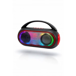 Platoon PL-4693 Bluetooth RGB Işıklı Speaker BT / USB / SD Kart Girişli Taşınabilir Hoparlör