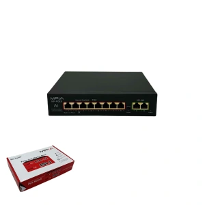 MPIA MP-POE8 120W 10/100 Mbps 8 Port Metal Kasa Poe Switch