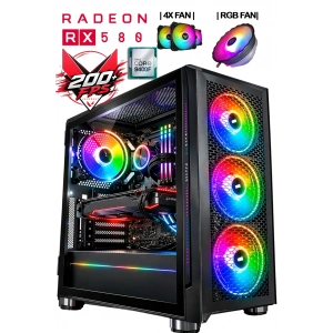 J-TECH Rina i5 9400F | 32GB RAM | 512GB SSD | RX580 8GB | 4X Fan | Oyuncu Gaming Bilgisayar