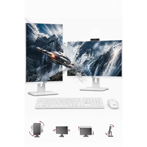 J-TECH Zeno i5 6500 | 8GB RAM | 128GB SSD | 24 IPS Pivot | All in One PC Bilgisayar