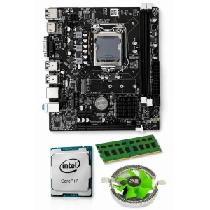 J-TECH i7 2600 | 8GB RAM | FAN | H61 | Bundle Anakart Komple Set H61.i78GB
