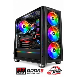 J-TECH EntryX i5 2300 16GB RAM 256GB SSD GDDR5 R7240 4GB Gaming Oyuncu Bilgisayarı