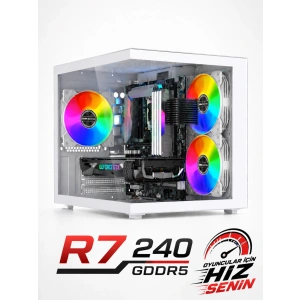J-TECH RagePC i5 10400F 16GB HDD 500GB+256GB SSD GDDR5 R7240 Oyuncu Bilgisayarı