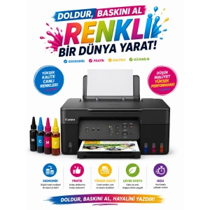 Canon Pixma G3430 WiFi Mürekkep Püskürtmeli Çok Fonksiyonlu Yazıcı