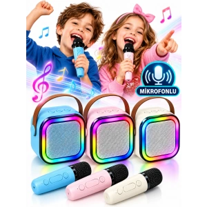 PLATOON PL-4666 Bluetooth RGB Işıklı Hoparlör SD USB Girişli Mikrofonlu Karaoke Speaker Sistemi