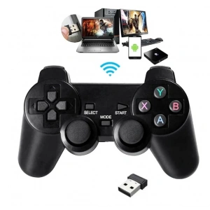 6IN1 2.4G WiFii Kablosuz Android TV / PC Uyumlu Titreşimli USB Joystick Oyun Kolu Gamepad PL-2860