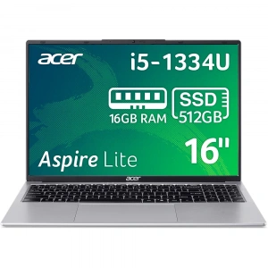 Acer Aspire Lite AL16-54P Intel Core i5 1334U 16GB 512GB SSD Freedos 15.6 FHD Taşınabilir Bilgisayar