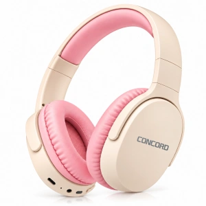 CONCORD C-930 Bluetooth Kablosuz Kulaklık BT/TF Destekli Headset Pembe