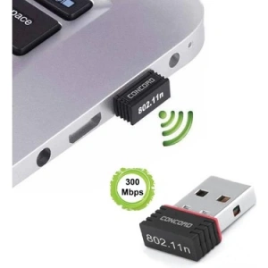 Concord W-1 300Mbps Usb WiFi Kablosuz Alıcı Adaptör WLAN