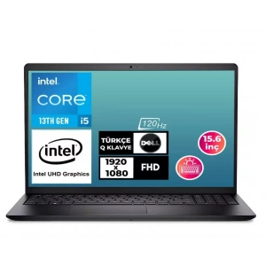 Dell Vostro 3530 i5-1334U 8GB 512GB 15.6 FHD-120Hz Dizüstü Laptop Bilgisayar