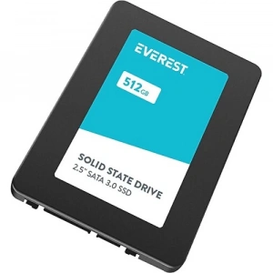 Everest ES512A 512GB 2.5 SATA 3.0 520MB/450MB 3D NAND Flash SSD (Solid State Drive)