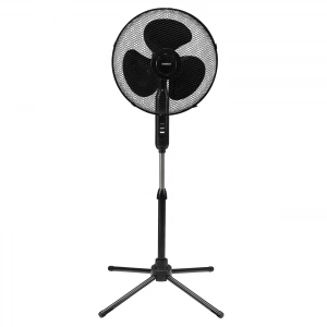 Everest FAN10 EcoWind Siyah 16 Maks 45W 3 Kademe 1100RPM Metal Yıldız Ayak 3 Bıçaklı Vantilatör/ Pervanesi