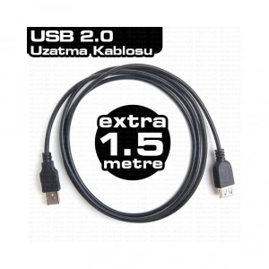 Gabble 1.5 Metre Usb 2.0 Usb Uzatma Kablosu