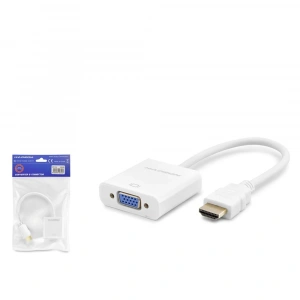 HADRON HDX2020B HDMI to VGA Görüntü Dönüştürücü 1080p Beyaz