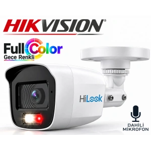 Hikvision HiLook THC-B127-LPS 2MP 2.8mm ColorVu Sesli Smart Dual Light Bullet Kamera