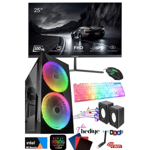 J-TECH Bane i5 3470 16GB RAM 256GB SSD 25 inç 1MS 100Hz FHD Monitör  Wi-Fi Masaüstü Bilgisayar