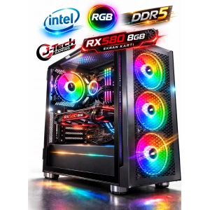 J-TECH Inferno i5 6500TE 16GB RAM 256GB SSD RX580 8GB Gaming PC