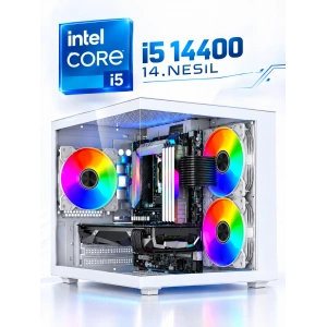 J-TECH Intel Core i5-14400 14. Nesil 16GB RAM 512GB SSD Masaüstü Bilgisayar S1144