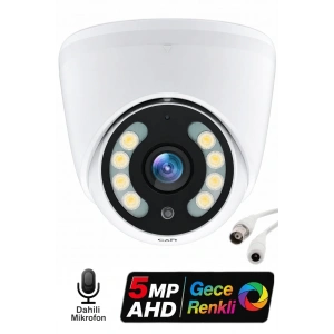 J-TECH JT-5050 5MP Ahd Sesli Dome Gece Renkli Güvenlik Kamerası