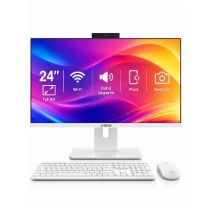 J-TECH Tiny i3 2100 16GB RAM 256GB SSD 24 Pivot - Webcam - WiFi All in One Bilgisayar