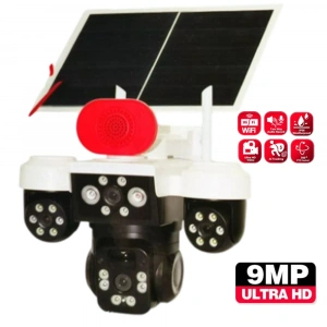 Apronx APX-WP296 9MP 3.6mm Güneş Panelli Solar Wi-Fi Akıllı Kamera