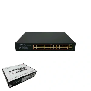 MPIA MP-POE24 360W 10/100 /1000 Mbps 24 Port Metal Kasa Poe Switch