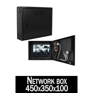 Network BOX 450X350X100 Metal DVR NVR Monitör Kabin Pano