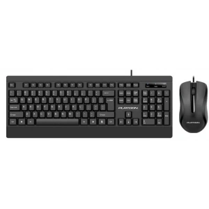 Platoon PL-358 Business Türkçe Siyah Q Kablolu Klavye ve Mouse Set