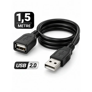 Platoon PL-5021 1,5 Metre USB Uzatma Kablosu – USB 2.0 Uzun Menzilli Bağlantı