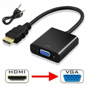 Platoon PL-7237 HDMI to VGA +Ses FullHD Dönüştürücü Çevirici Aparat Adaptör