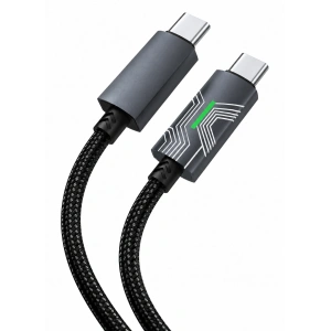Platoon PL-8785 60W Type-C To Type-C Powermax Işıklı Şarj Kablosu