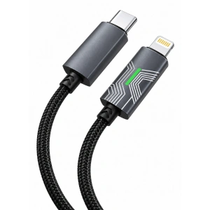 Platoon PL-8787 27W Type-C To iPhone Powermax Işıklı Şarj Kablosu