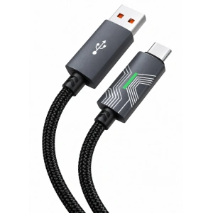 Platoon PL-8789 120W Type-C To USB Powermax Işıklı Şarj Kablosu