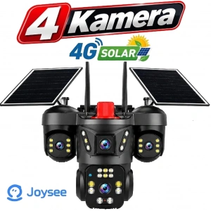 S4 8MP 4 Kameralı 4G Solar Sim Kartlı PTZ IP Sesli Akıllı Güvenlik Kamera ( 4x2MP )