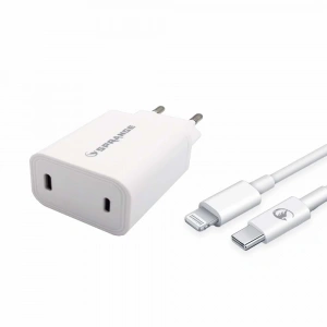 Sprange PLT-27 27W Lightning – USB-C PD Hızlı Şarj Başlık ve Data Kablosu