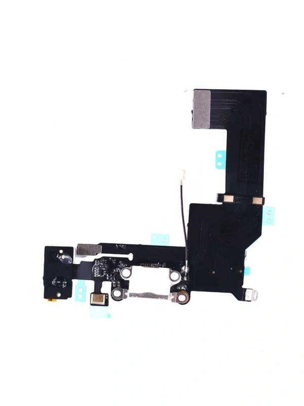 Apple Uyumlu iPhone 5s Kulaklık Soketli Şarj Soketli Film Flex Beyaz
