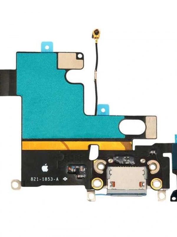 Apple Uyumlu iPhone 6 Kulaklık Soketli Şarj Soketli Film Siyah