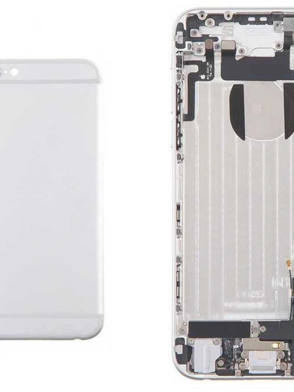 Apple Uyumlu iPhone 6 Kasa Gümüş Dolu